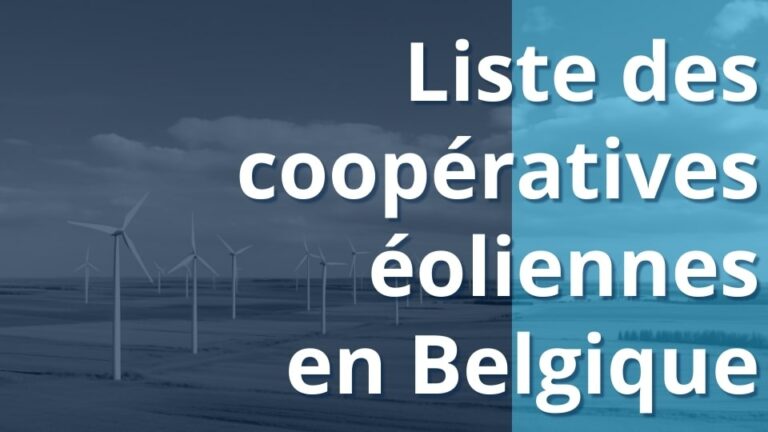 liste des coopératives éoliennes en belgique
